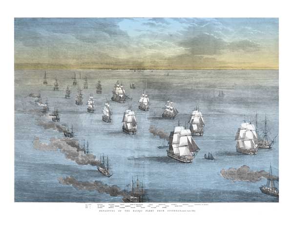 Departure of the Baltic Fleet from Spithead