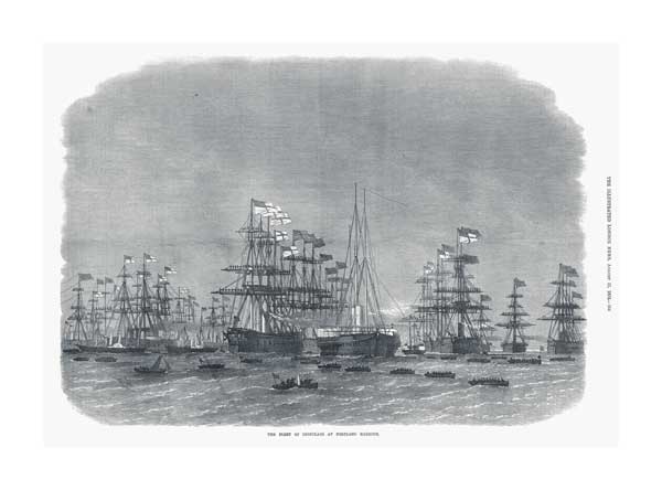 Fleet of Ironclads at Portland