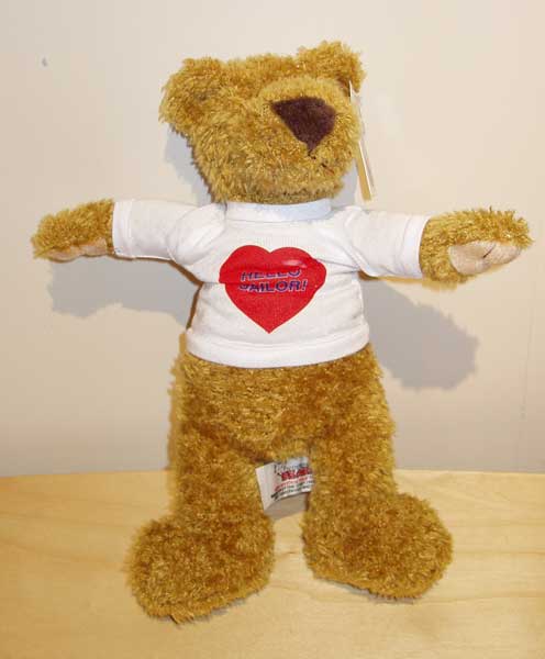 Bruno Teddy Bear in HELLO SAILOR T-shirt