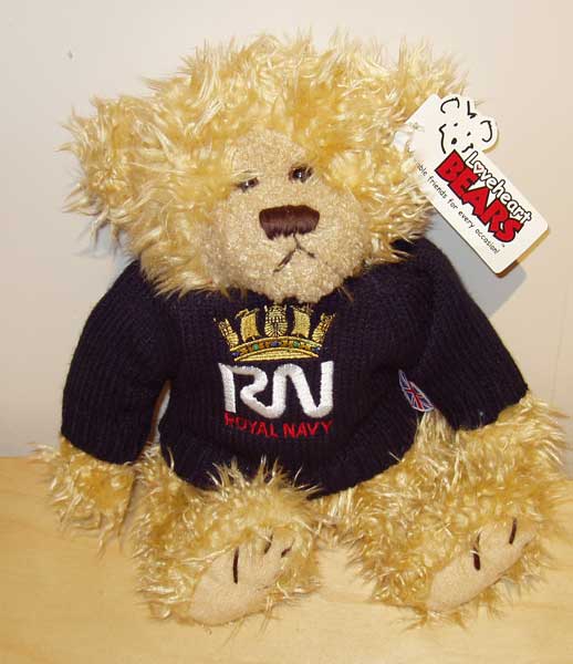 Jasper Teddy Bear in ROYAL NAVY-logo PULLOVER