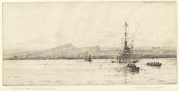 Edinburgh from Burntisland Roads - LANGMAID, Rowland