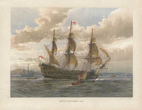 Battleship about 1650
